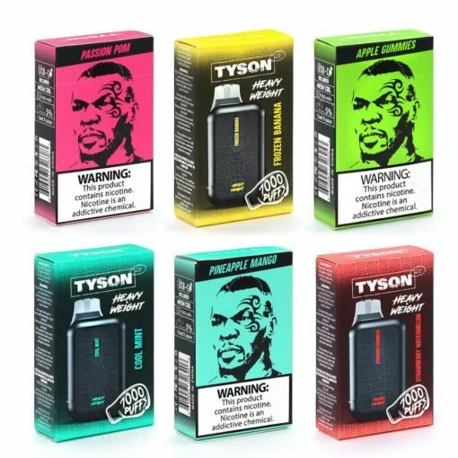 Escolha de vários sabores Tyson 2.0 mais recente preço de fábrica peso pesado 7000 tubos de 15 ml de papel de cassete descartável Atacado I Vape