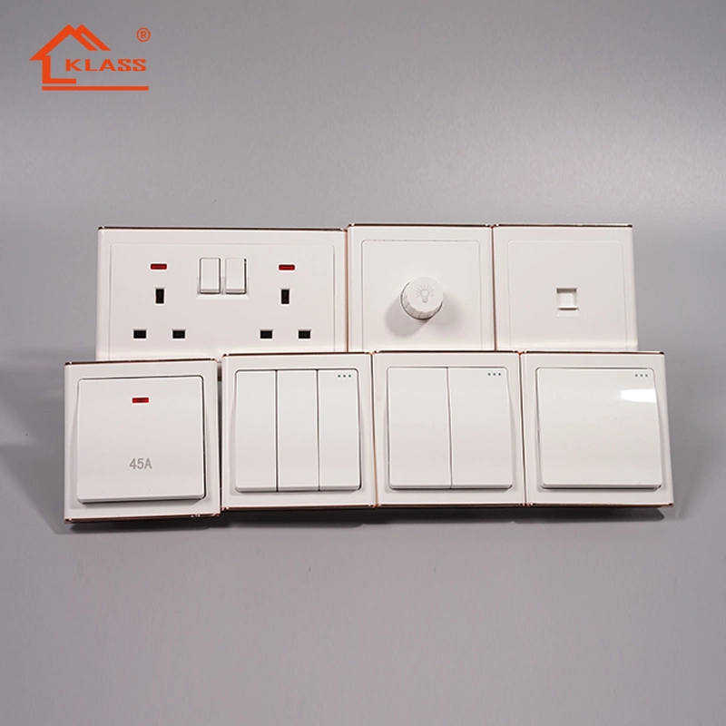 Color Optional Releasable Control Button Gang Switch Electric Wall Switch