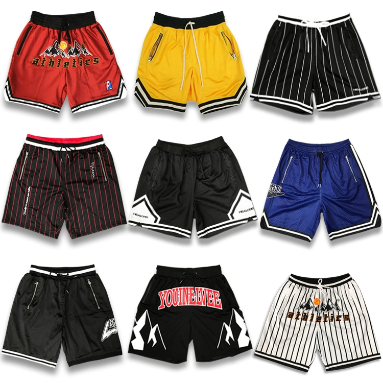 Venda por grosso de basquetebol dos homens Jersey se sublima personalizado imprimindo Design de vestuário de malha Casual Desportivo do logotipo bordado calções de basquete
