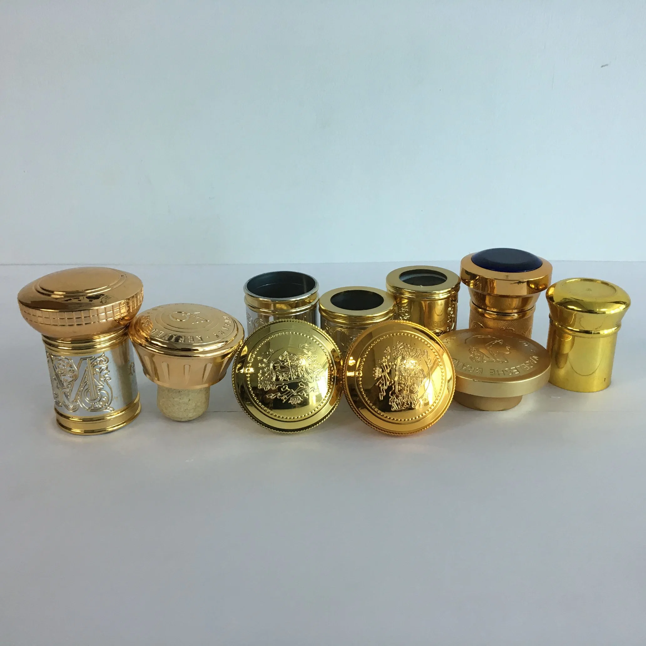 Golden Plated Plastic Vodka Bottle Cap