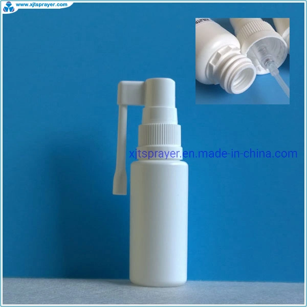 Metered Dose Oral Throat Topical Sprayer with Plastic Bottle