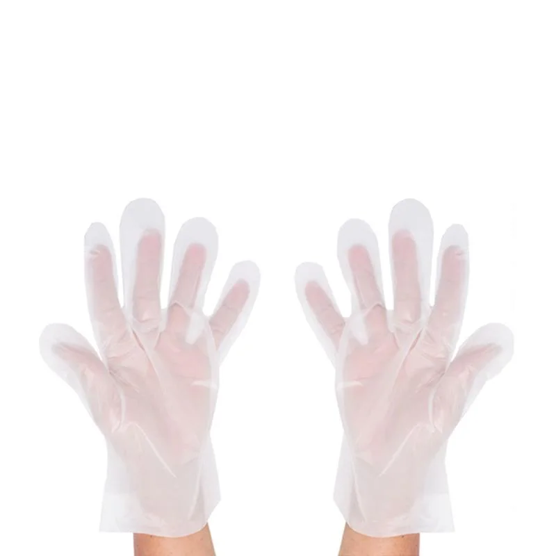 M L XL HDPE LDPE Biodegradable Cleaning Restaurant Household in Box Black White Blue Plastic PE Glove Disposable Gloves