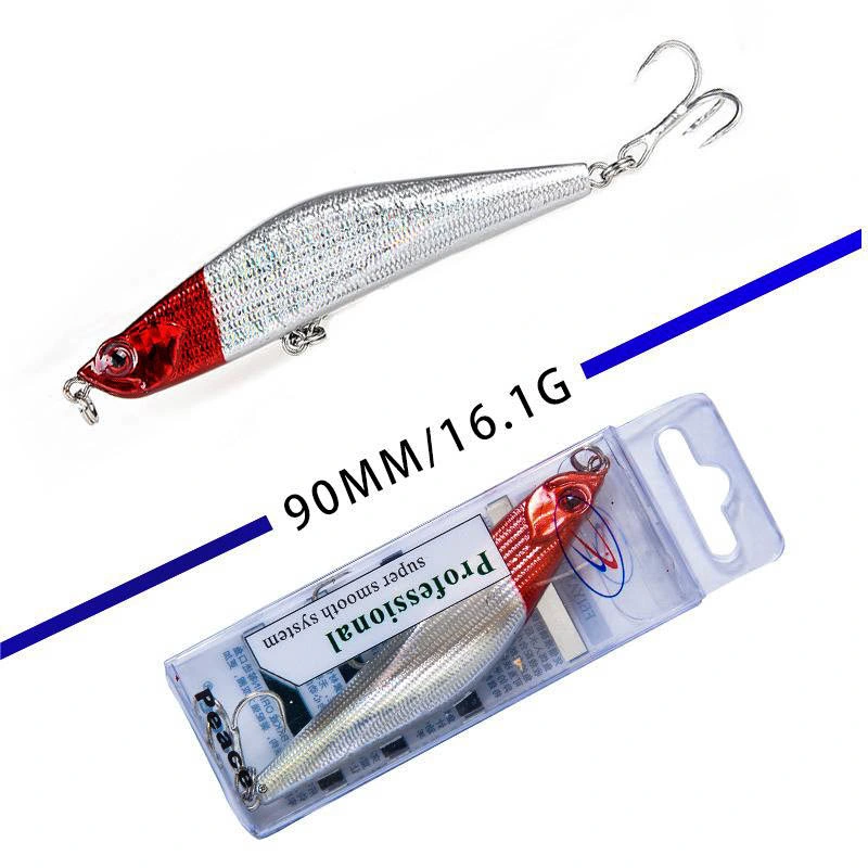 Topwin Hl008 9cm 16g Fishing Lures Freshwater Kit Plastic and Stainless Steel Pike Fishing Lures Large Spoons