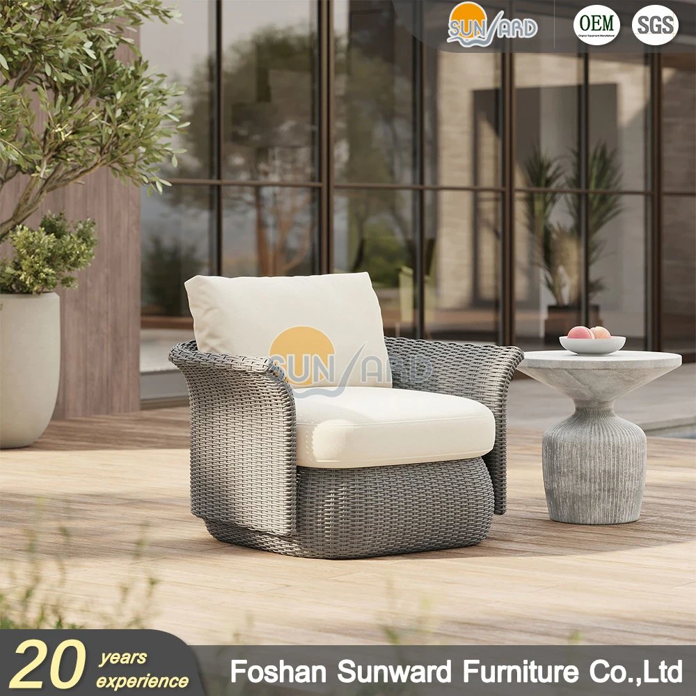 Hot Sale Diseño moderno sillón al aire libre Sofá al aire libre