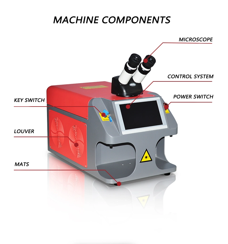 Countertop Gold Laser Schweißmaschine 60W Schmuck Mini Laser