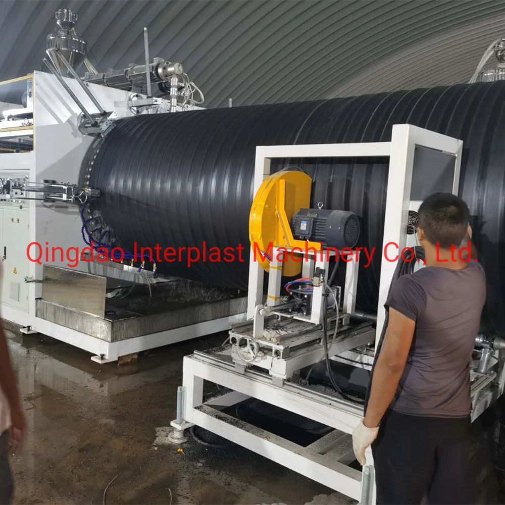 Liquid Storage Tank Application Plastic Hollow Wall Winding Pipe Extrusion Line