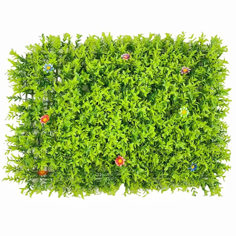 Factory Directly Supply Plant Outdoor Fence Panel Artificial Grass Wall Decor