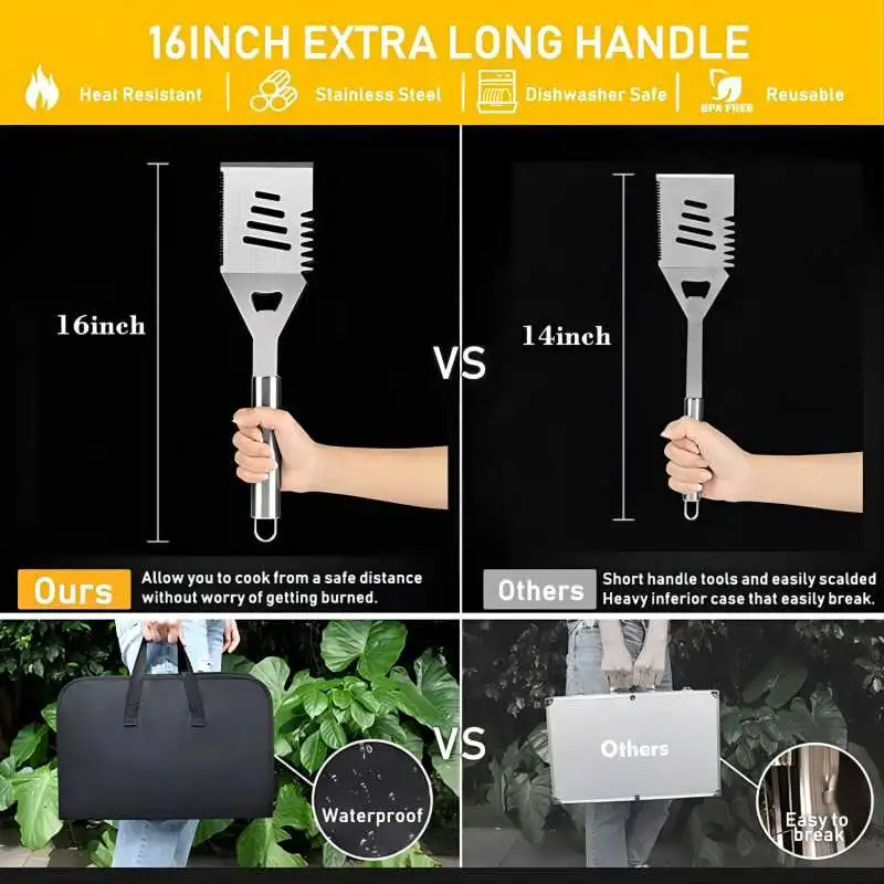 New Outdoor BBQ Kit Parrillero Camping Accessory Portable Korean Barbecue Set BBQ Grill Tool Wholesale/Supplier Grill Set BBQ Tools