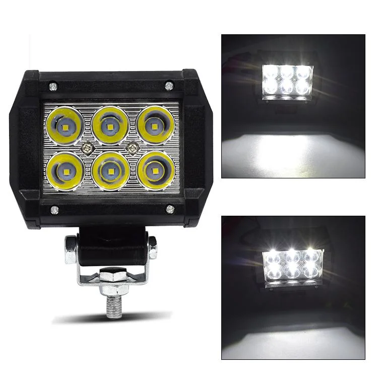 Tapffer Spot/Flood Beam Auto Lamp Blasting Flash Car LED Work Light 18W Bar