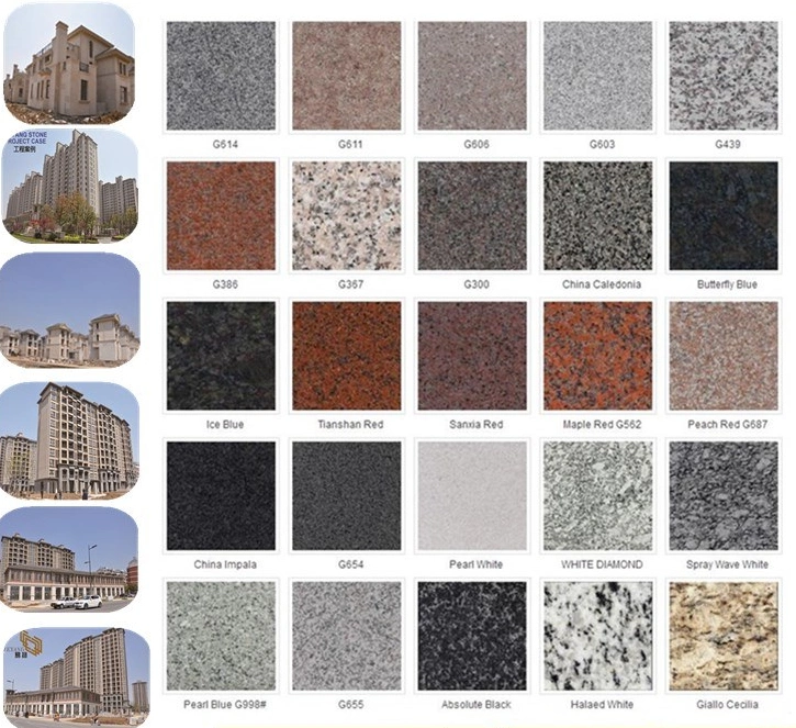 Polished/Flamed G654/G603/G682/G602 Granite for Black/Red/White/Blue/Yellow/Green/Brown Tile Countertop/Paving/Wall/Floor