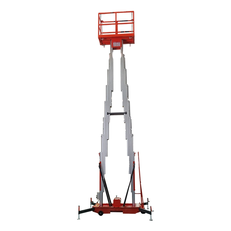 16m Double Mast Aluminium Vertical Lift Can Be Customized CE Hot Sale