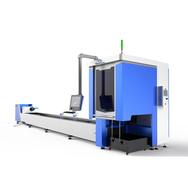 Max 1000W-4000W Laser Source Fiber Laser Tube Cutter Machine for Cutting H Angle Carbon Stainless Steel