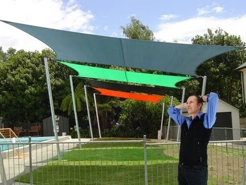 180GSM 320GSM Plastic HDPE Sun Shade Sails