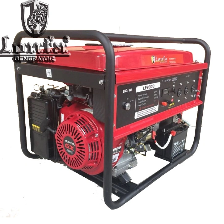 Gx390 13HP Gasoline Engine Self Started Petrol Gas Generator 6kVA 6kw 6000W