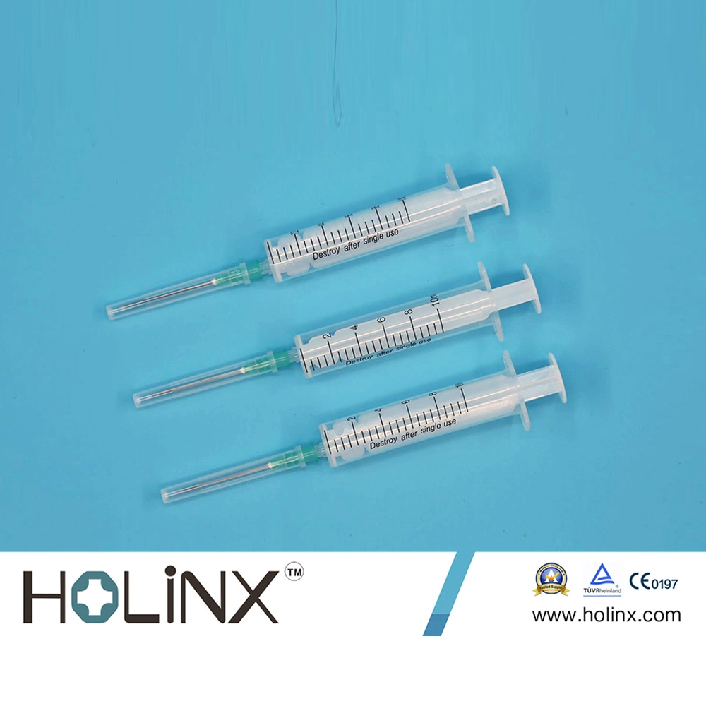 2 Part Disposable Plastic CE &ISO with/Without Needle Syringe