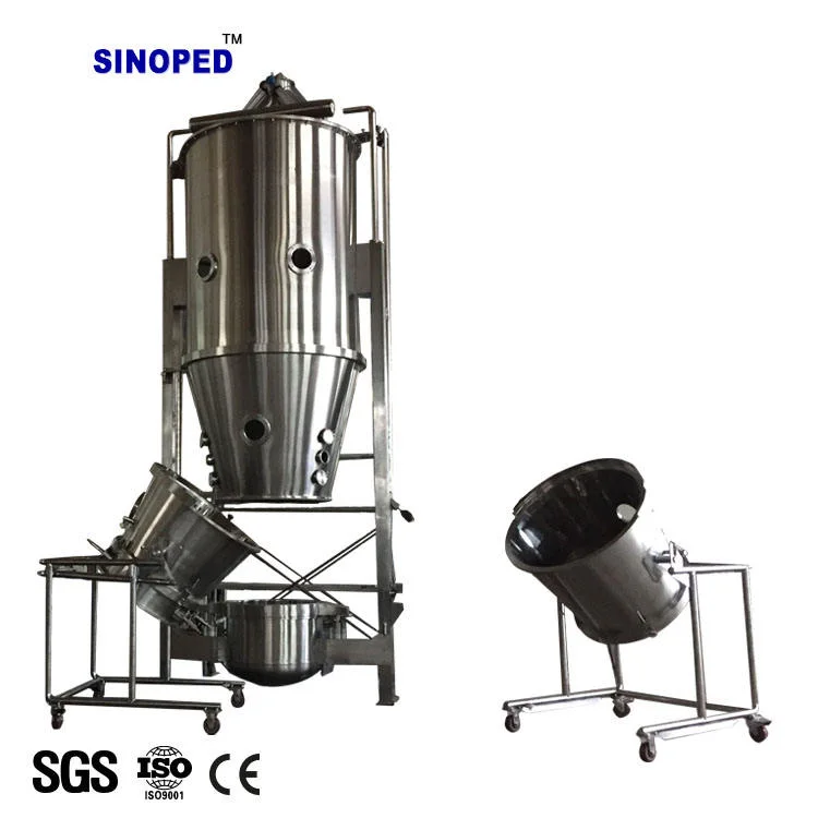 Lab Mini Fluid Bed Drying Granulator Dryer Price for Drying Granulating and Coating in Pharmaceutical