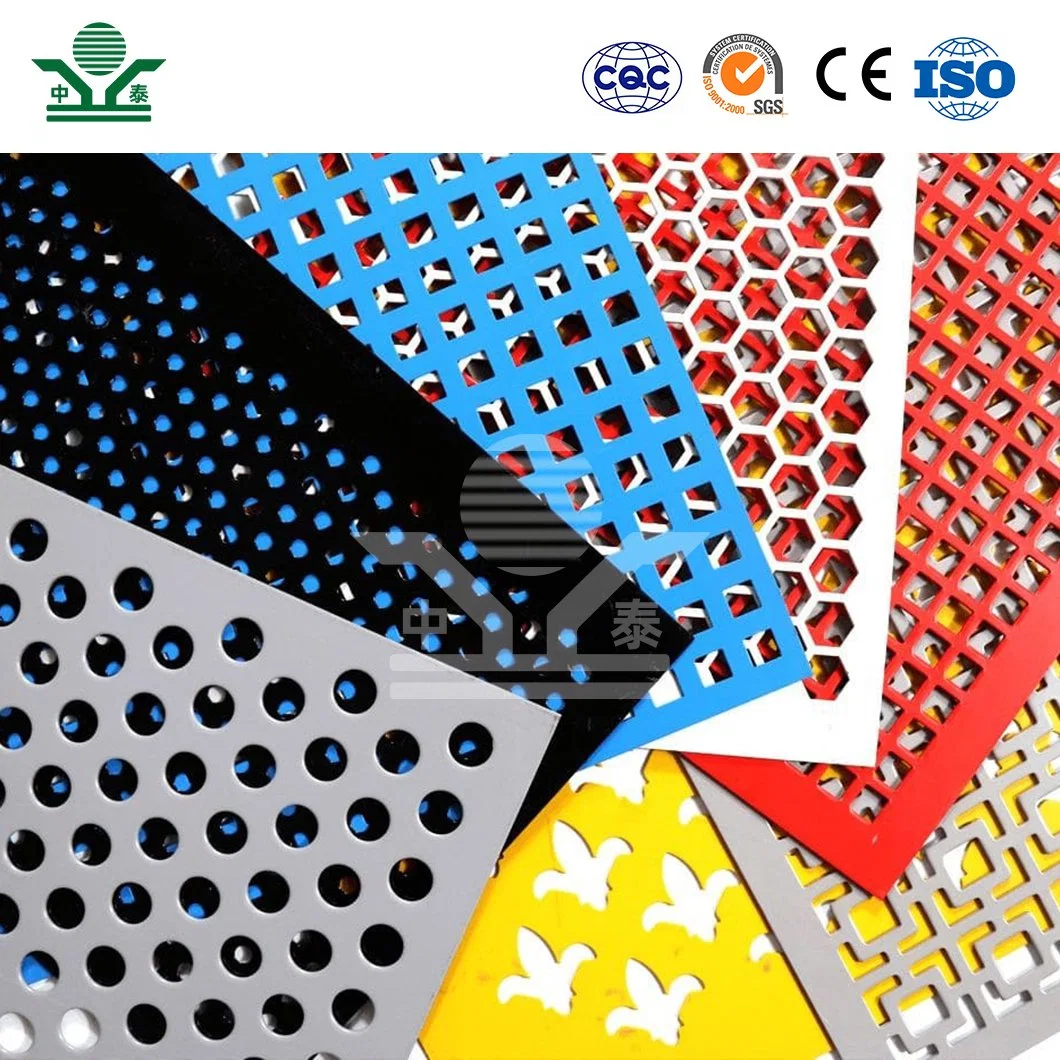 Zhongtai Square Hole Perforated Metal Sheet Original Factory Perforated Plate Screen Sheet Panel Cold Rolled Steel Coil Material Perforated Indoor Metal Sheet
