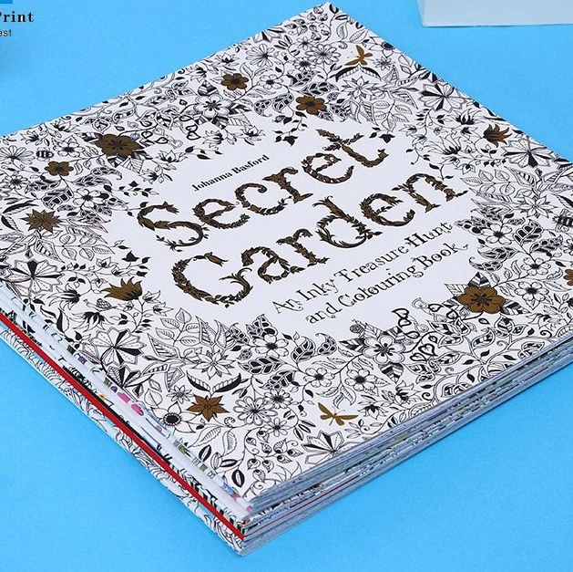 Comercio al por mayor barato el Jardín Secreto adulto Libro para colorear Imprimir