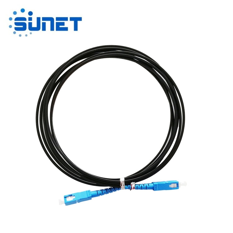 FTTH Outdoor/Indoor 1 Core LSZH G657A1 Fiber Optic Drop Cable Patch Cord with Sc/APC Connector