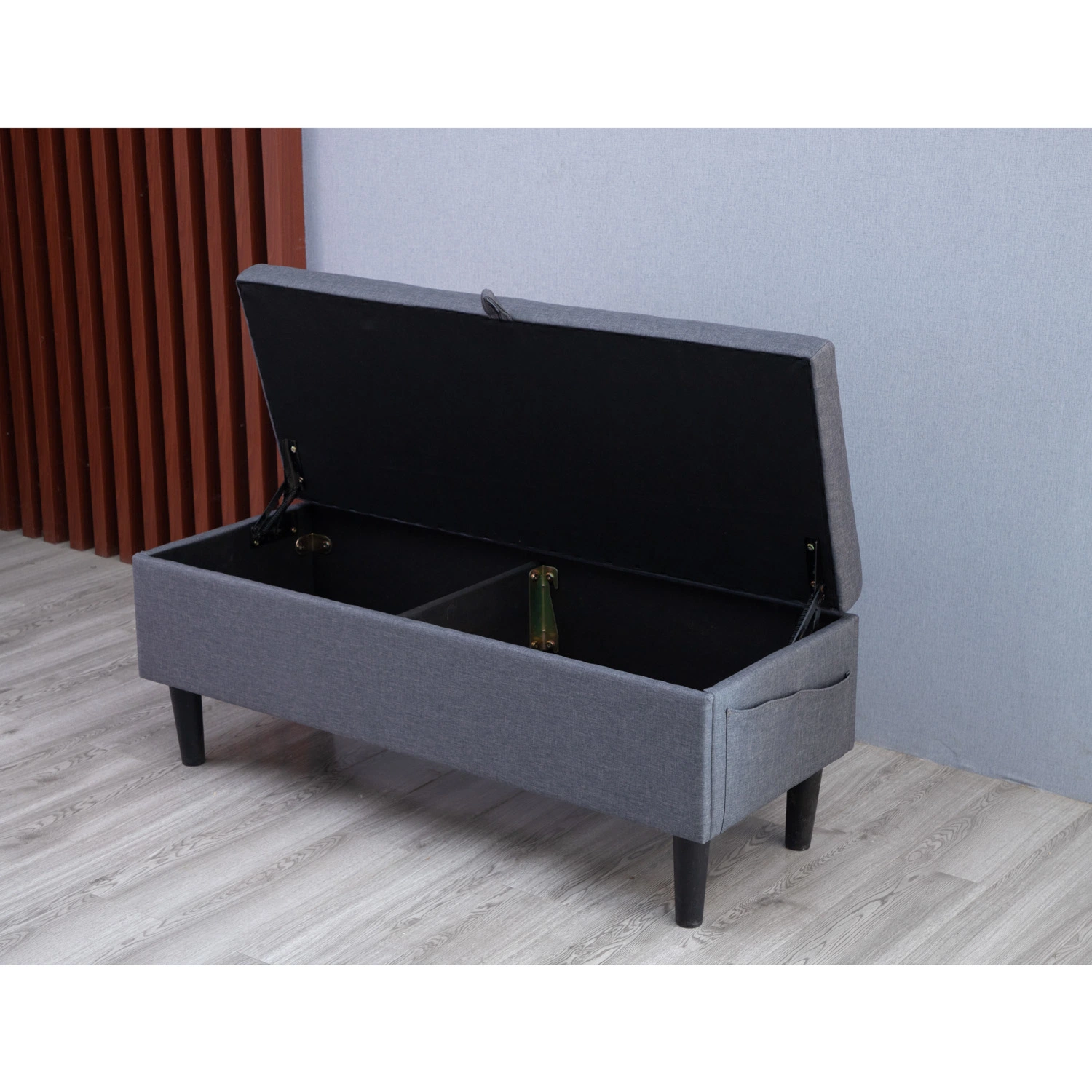 Huayang Wide Rectangle Lift Top Storage Ottoman Bench Furniture