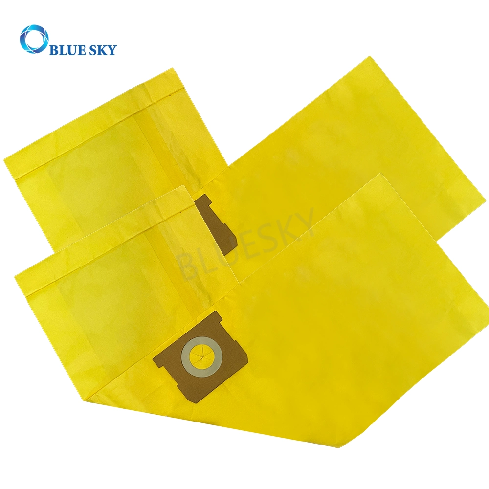 Sacs de filtre HEPA en papier jaune pour aspirateur Shop VAC de 5 à 8 gallons Remplace la pièce de type H 90671 9067100.