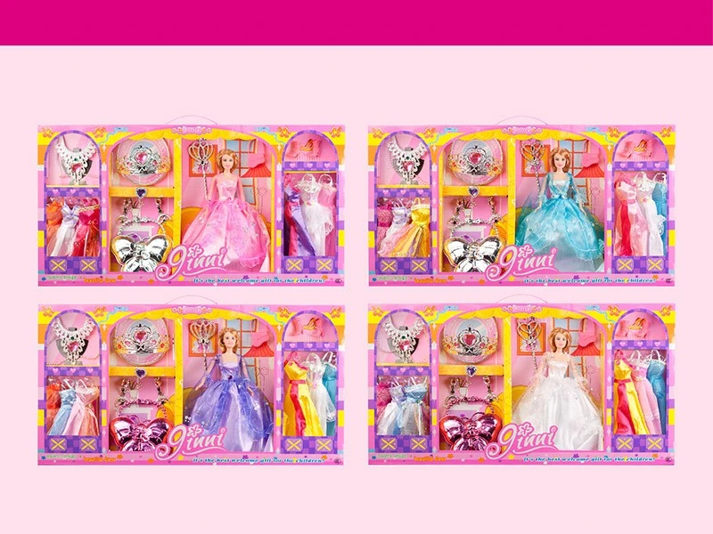 Plastic Toy Princess Doll Toys Fashion Doll Set for Girl