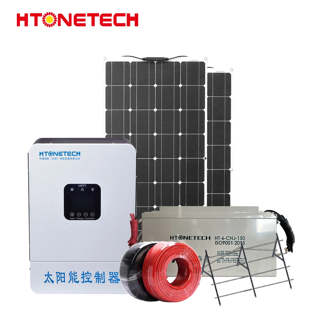 Htonetech off Grid Solar Power System 20kW Originales de fábrica 8kW 10KW 38KW Mini sistema Solar de Energía Solar con 12 Voltio Panel Solar