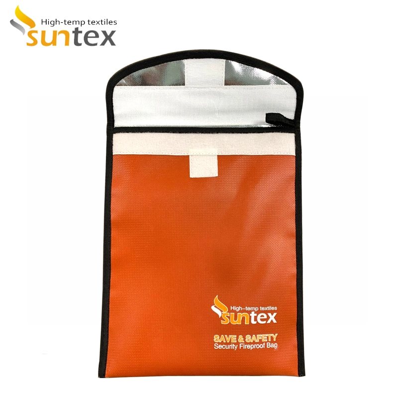 Silicone Fiberglass Cloth for Fireproof Document Bag and Fire Resistant Bag