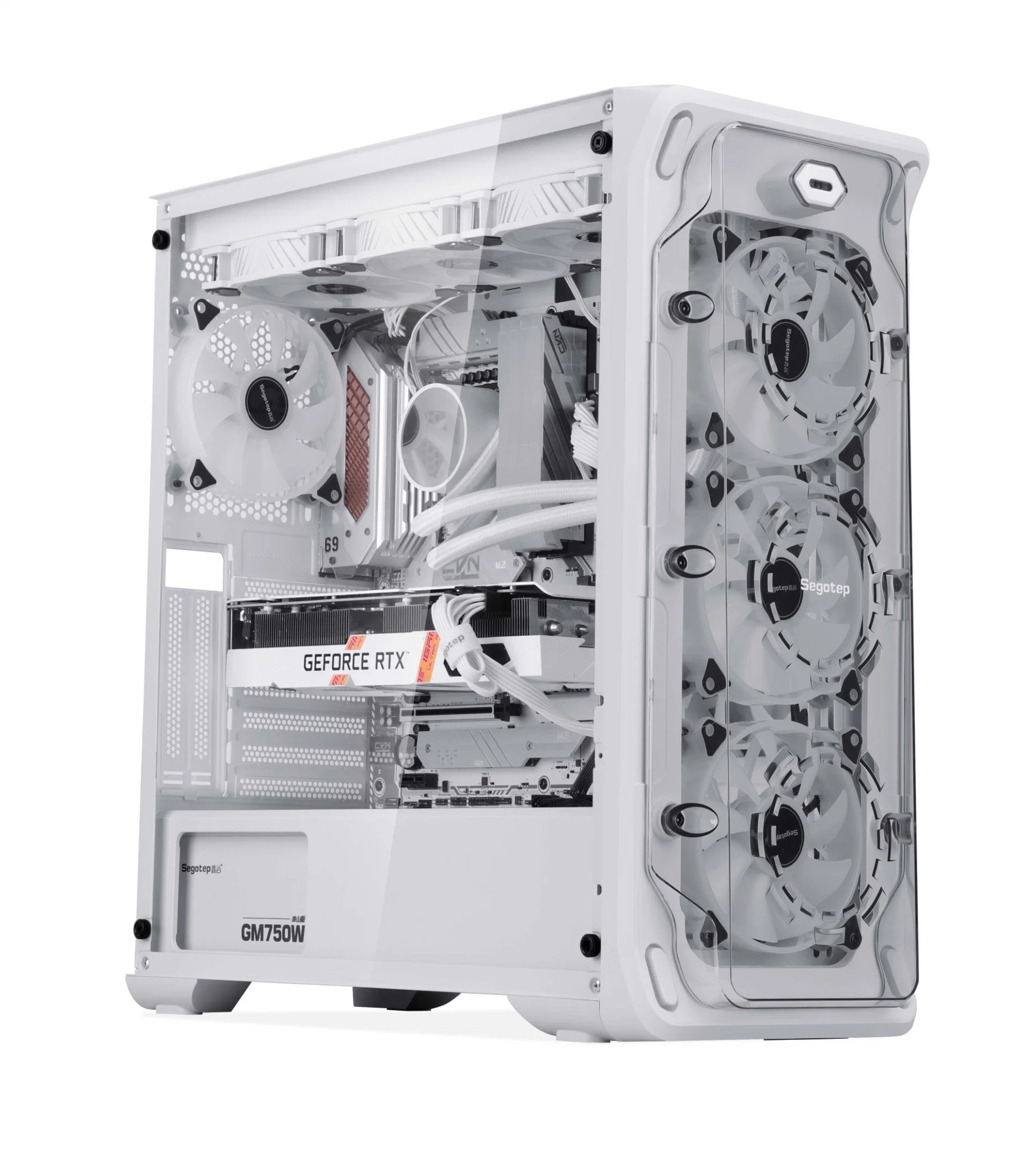 Segotep Lux360 Eatx Full Tower Acrylic Full Transparency Desktop Gaming PC Case