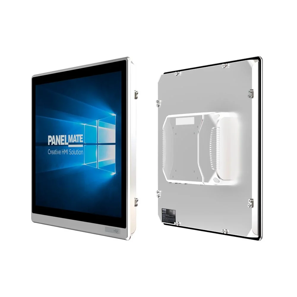 PC de painel industrial incorporado de 17 polegadas, à prova de água e pó IP65 Tela tátil capacitiva Intel Celeron 3855u 3865u CPU All-in-One PC