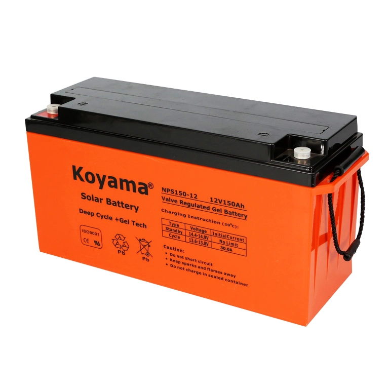 Koyama150-12 NPS (12V 150Ah) Ciclo profundo de la batería de gel de batería solar