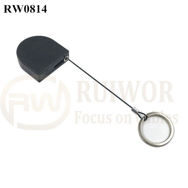 D-Shaped Micro Retractable Tether Anti Theft Display Pull Box for Retail Positioning Display