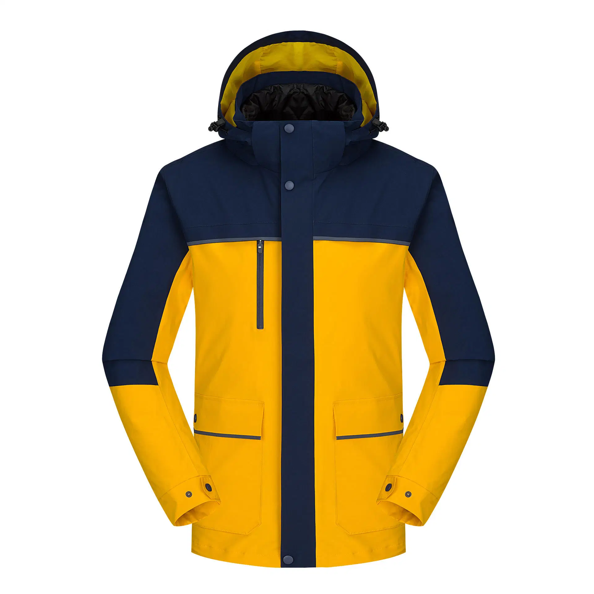 Customized Outdoor Ski Wear 3 in 1 Thickened Windproof Waterproof 90 Down Coat Jacket