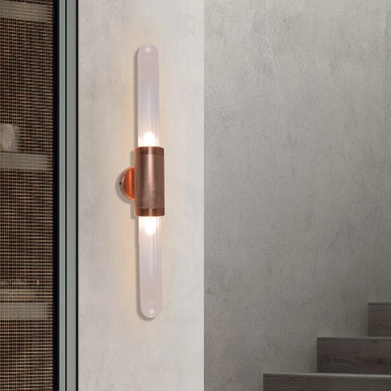 Modern Rose Gold Dimming Wall Sconces Lamp for Hotel Bathroom, Living Room