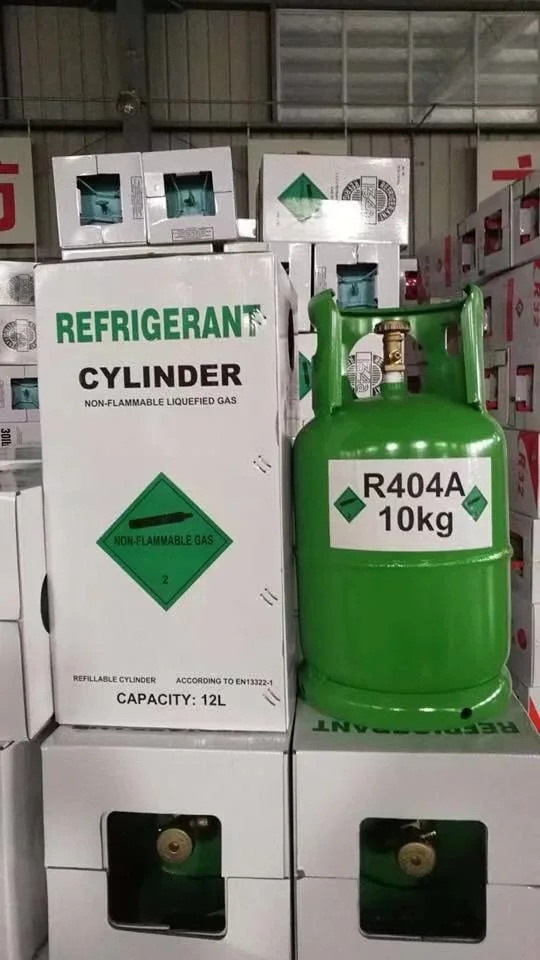 Fast Frozen Gas Refrigerants 10kg 404A Gas in Multiple-Use Cylinder