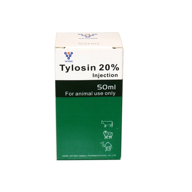 Pharmaceutical Drugs Veterinary Medicine 20% Tylosin Tartrate Injection From China Factories