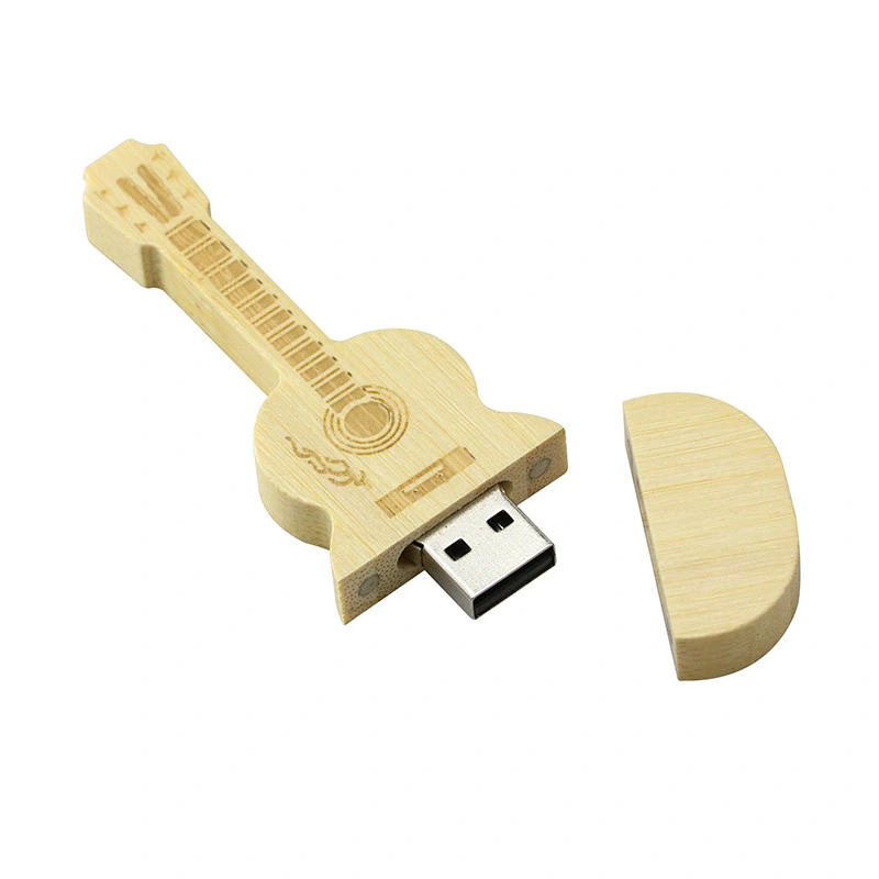 Guitar Shape USB Stick 8GB 16GB 32GB 64GB Wooden USB Memory Drive