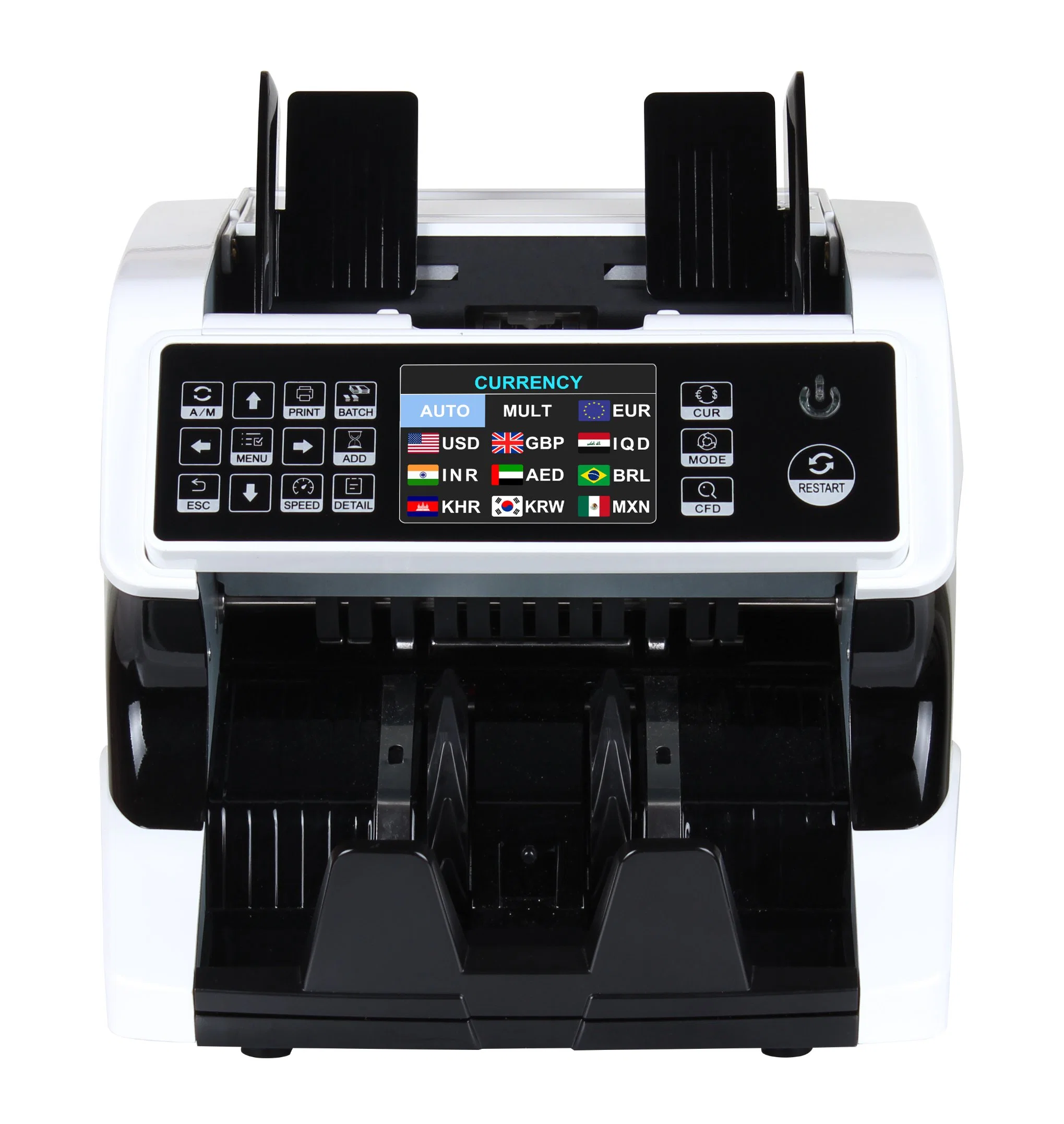 Al-920 Electronic Multi-Country USD, EUR, GBP, CAD, JPY, Rub Mixed Bill Cash Counter Banknote Currency Counting Sorter Machine