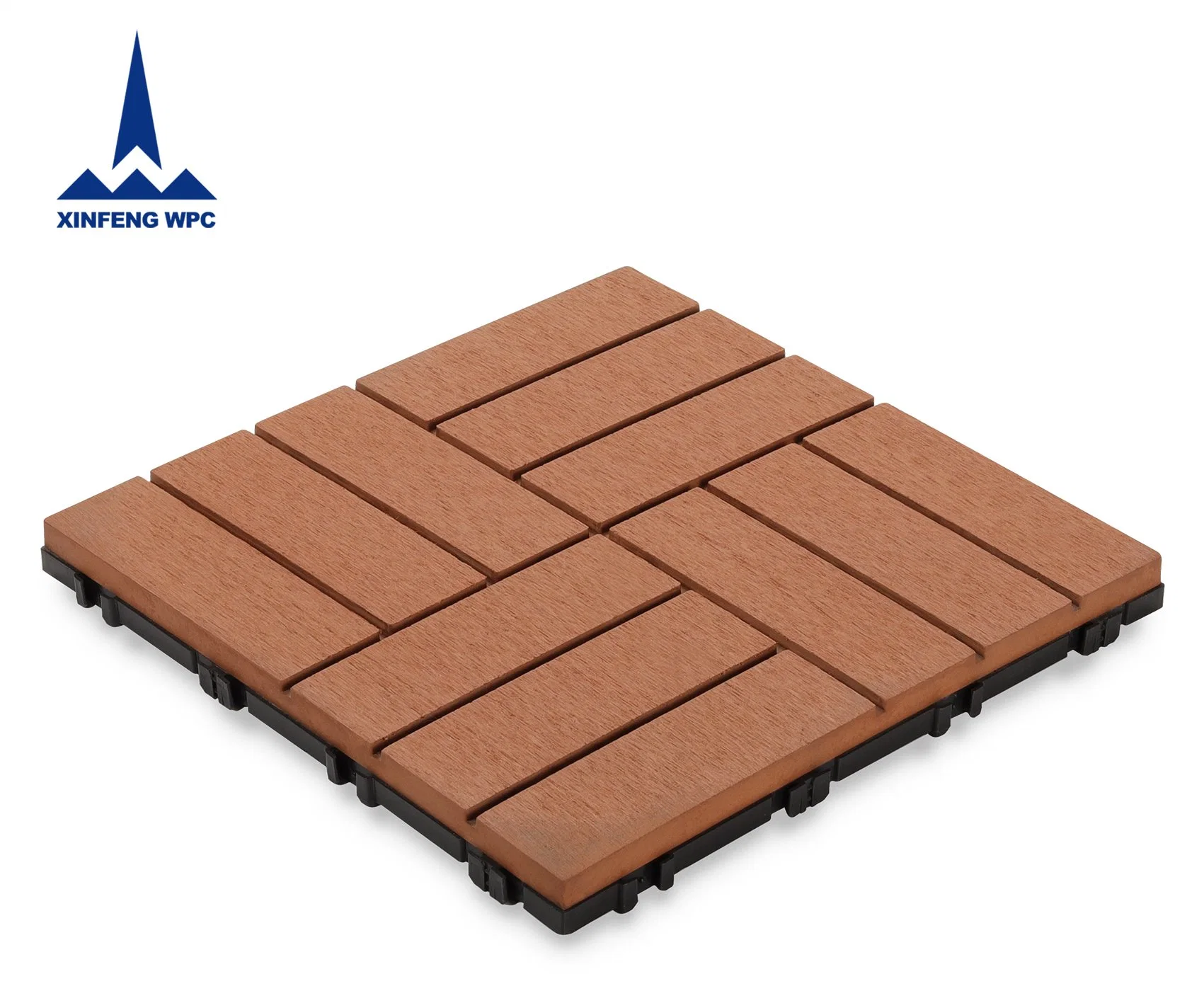 Garden Decoration DIY Wood Plastic Composite Tile Flooring Material