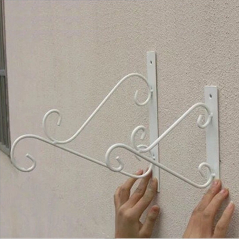 Garden Steel Wall Hook Powder Coated White Color