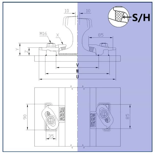 Useful Weldable Crane Rail Clip Sets