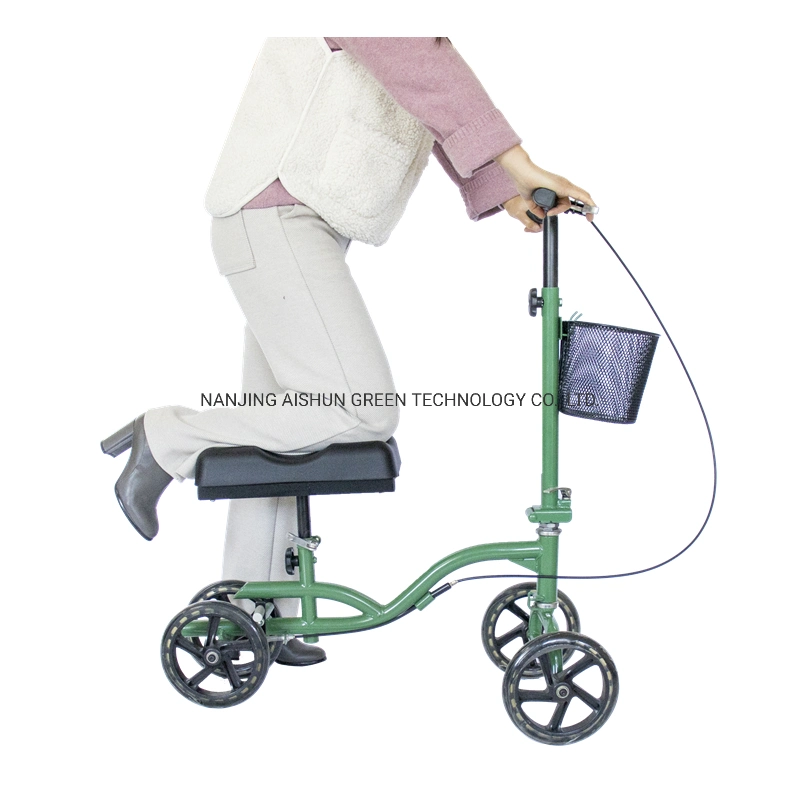 Steel Foldable Walking Rollator Knee Walker Scooter