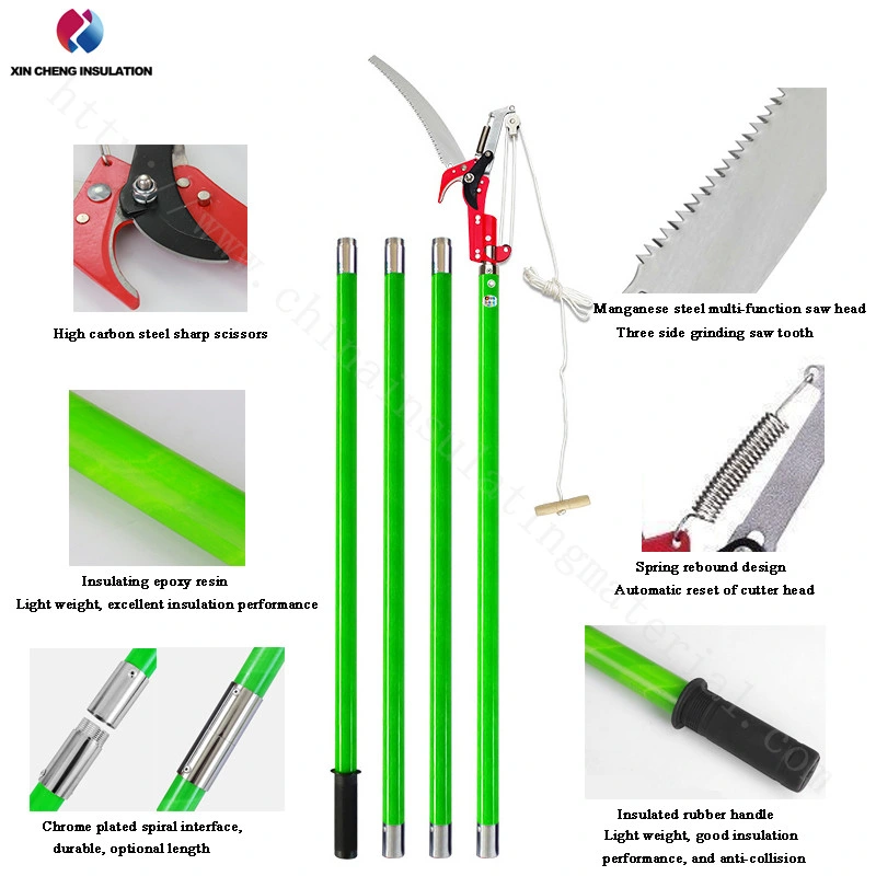 Manganese Steel Multi-Function Saw Head FRP Portable High Branch Shear Saw Set