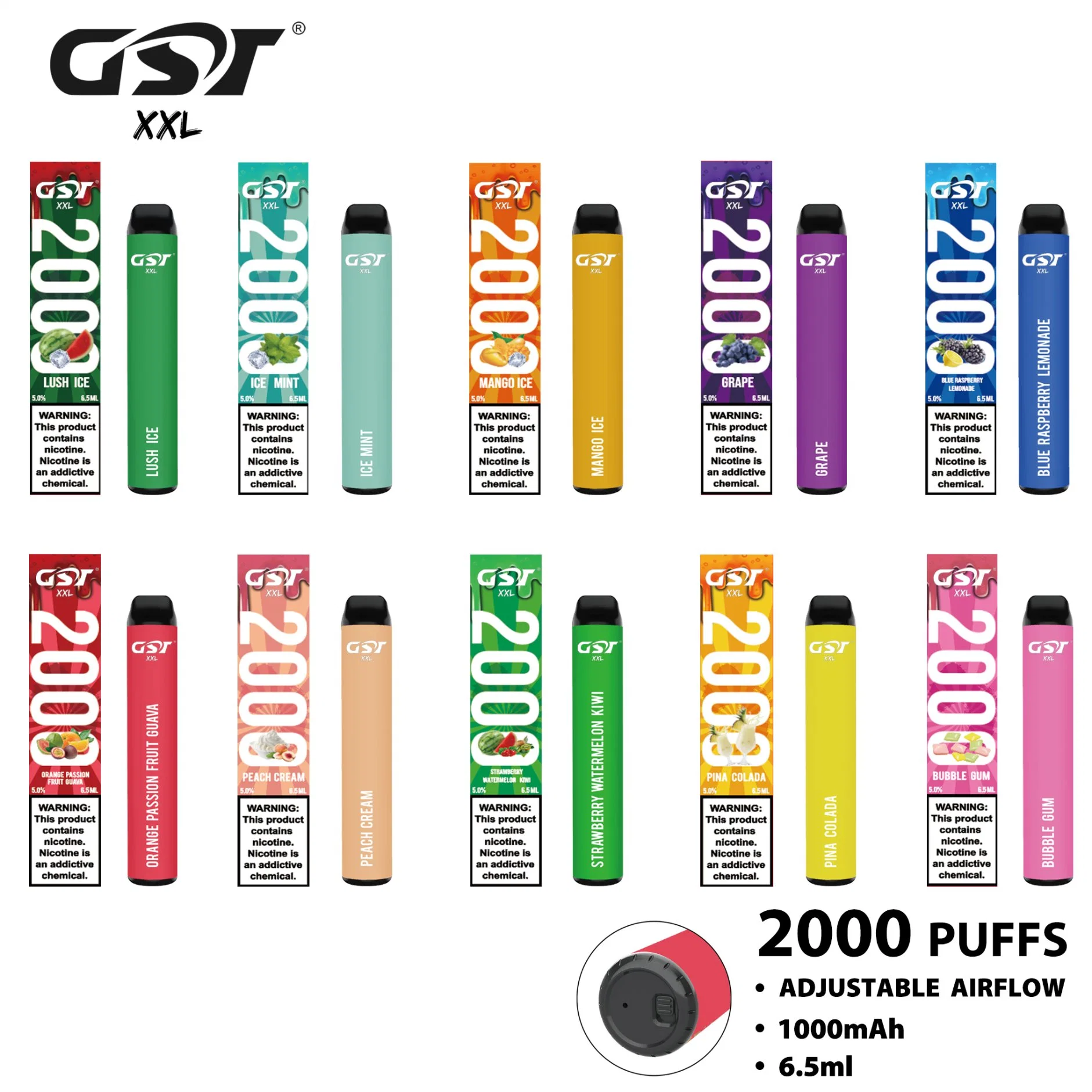 2020 UAE Hottest Selling Disposable Vape 1000mAh Ecig One-Time Use Vapor