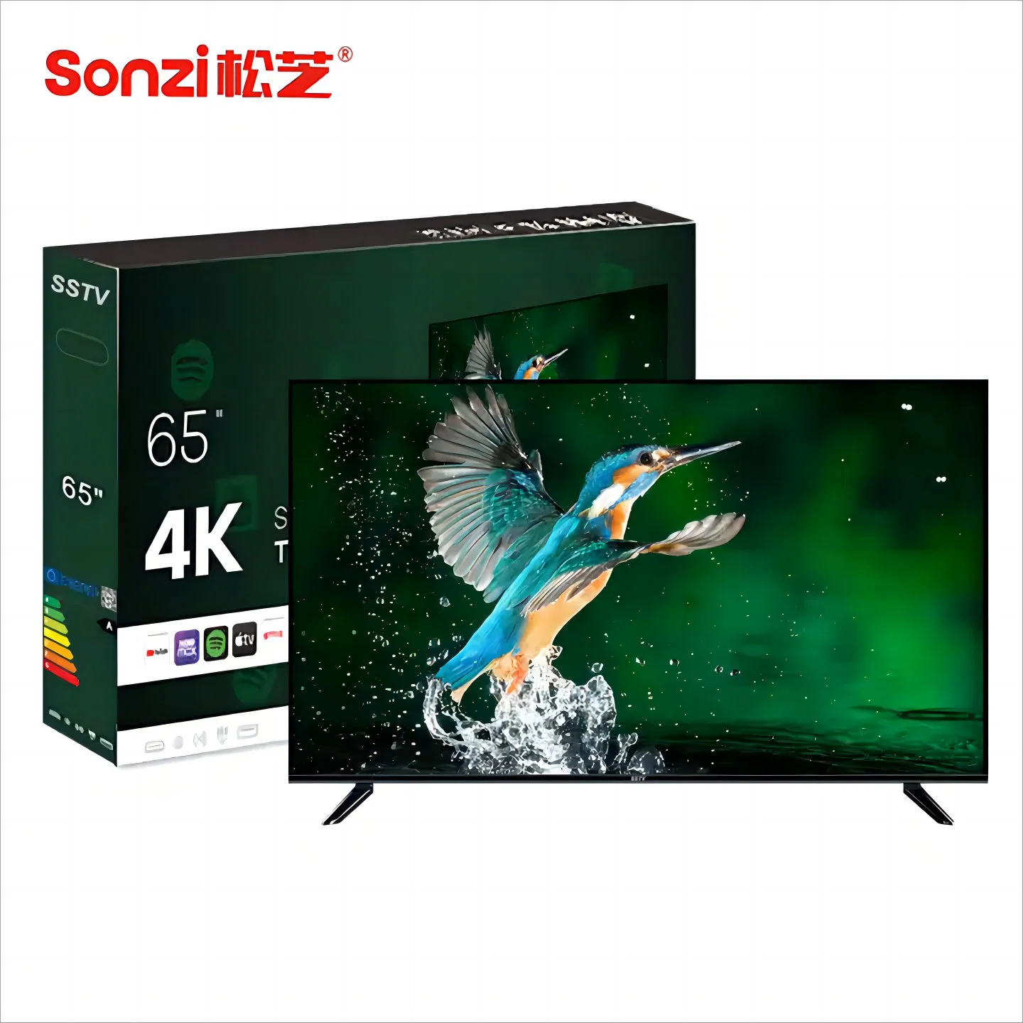 65 pulgadas 4K LED Hotel LED TV Karaoke Frameless Smart TV precios al por mayor con USB/VGA