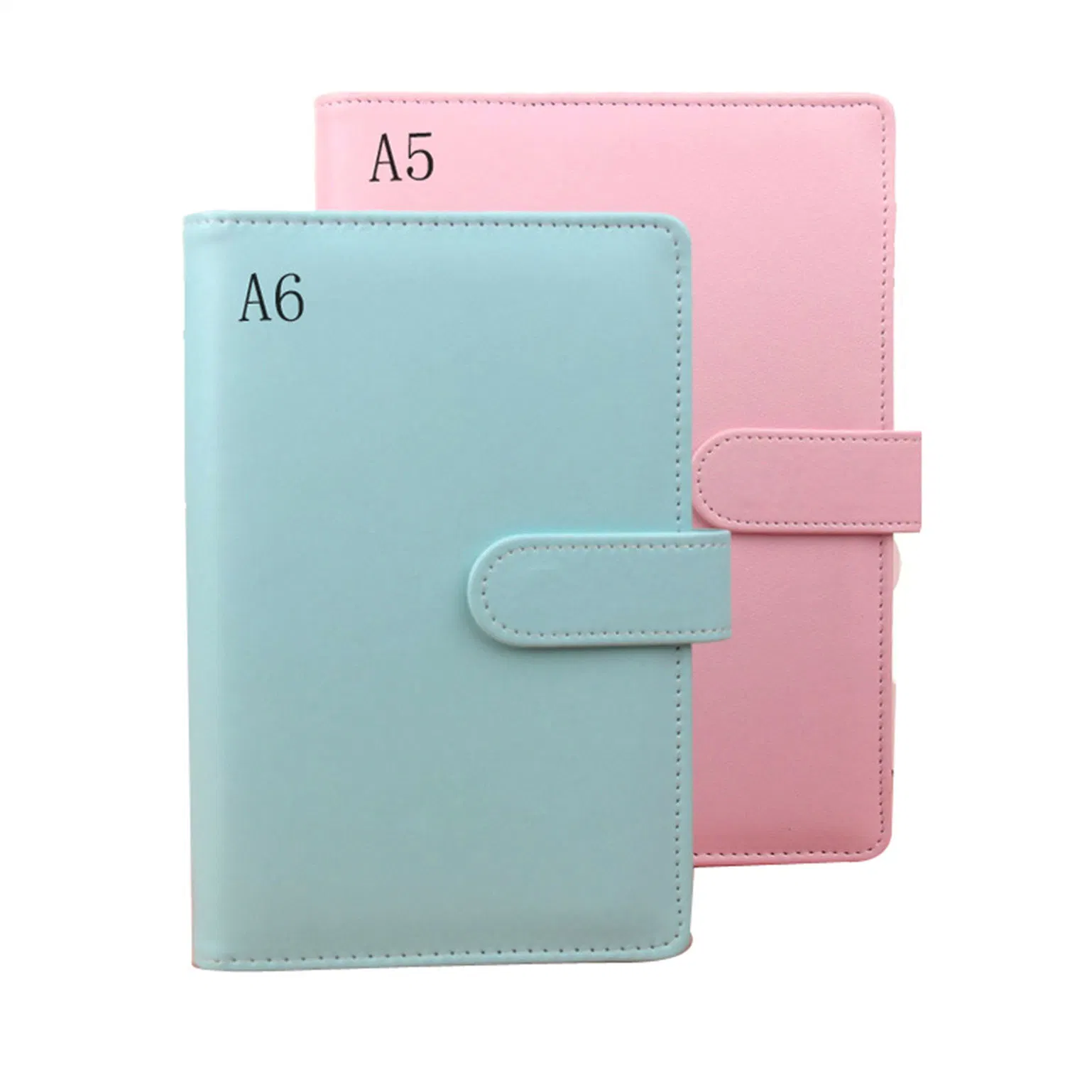 Custom Luxury PU Leather Budget Binder Office Supplies with Buckle Notebook