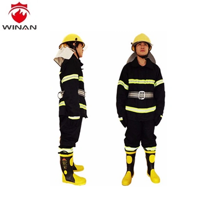 Trajes de bombero de retardante de la lucha contra incendios el fuego de alta calidad de los hombres las prendas de vestir traje de uniforme de bombero