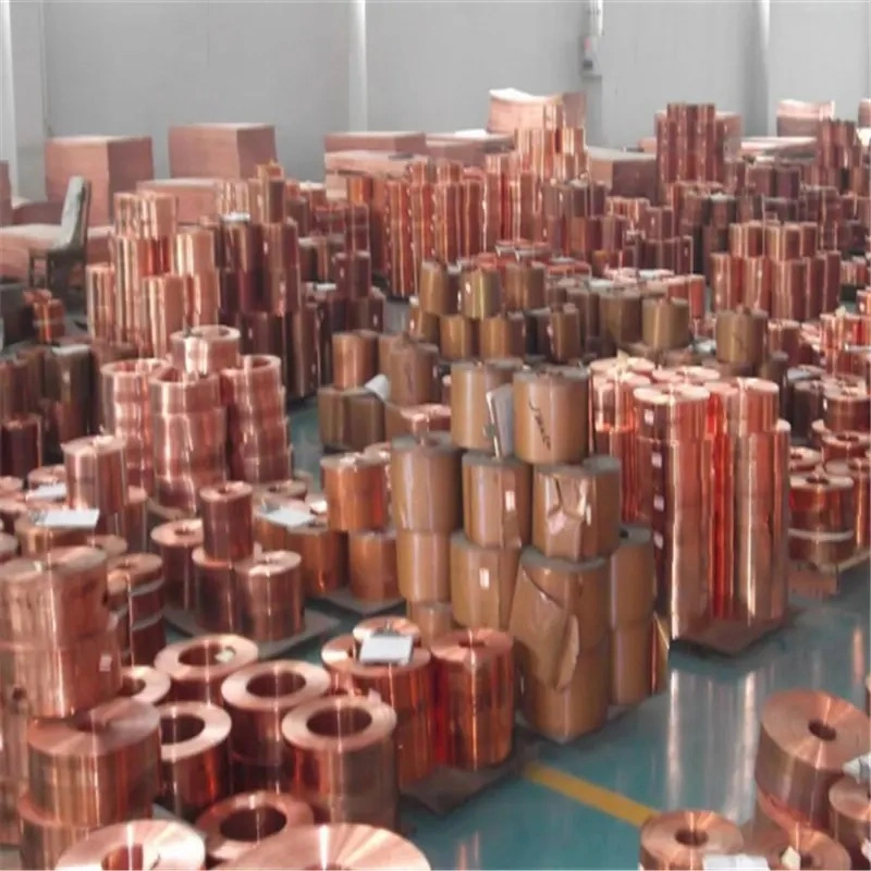 Factory Price 99.9% Pure Copper Strip Copper Foil Tape Copper Paper Roll Coil for Earthing and Grounding /Good Copper Cathode Copper Tube Copper Sheet C2680 Bra