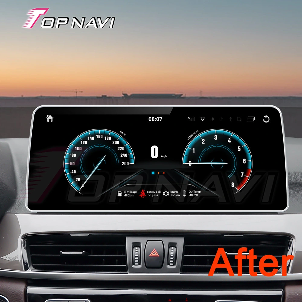 12.3 pouces Android 10 lien miroir de l'autoradio pour BMW X1 2013 2014 2015 Carplay Autoradio stéréo sans fil de la navigation GPS