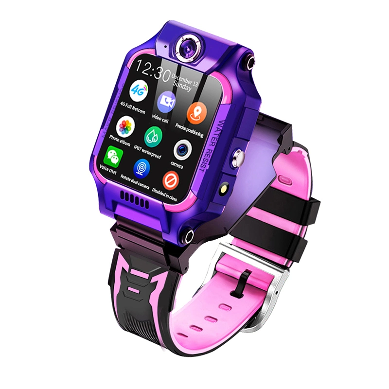 Nuevo diseño 4G Escuela de adolescentes de alta calidad IP67 Seguridad impermeable Estudiantes GPS Tracker Watch con posicionamiento de mapas de google en tiempo real D40P